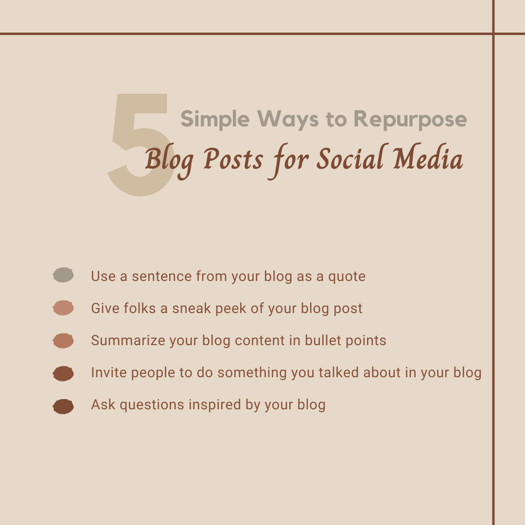 You are currently viewing 5 Simple Ways to Repurpose Blog Posts for Social Media