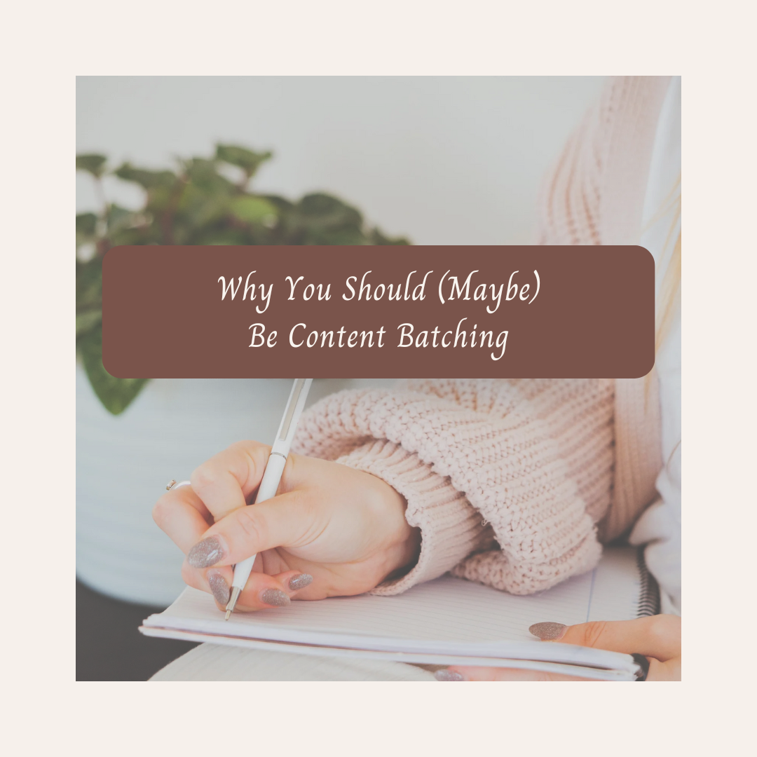 Read more about the article Why You Should (Maybe) Be Content Batching